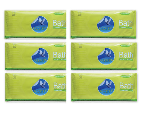 Glider Bed Bath Wipes, Enriched with Aloe Vera
