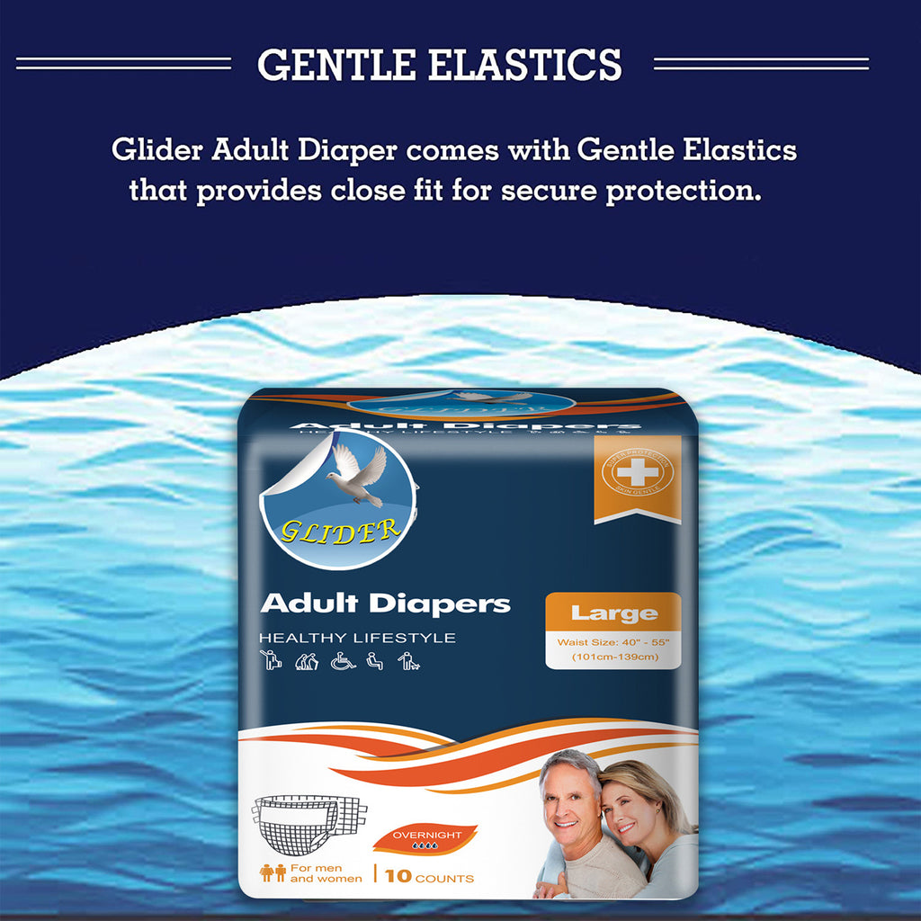 Glider  Premium Adult Diaper (Large)