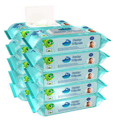 GLIDER Baby Wet Wipes with Lid/Flip-top(100 Wipes)