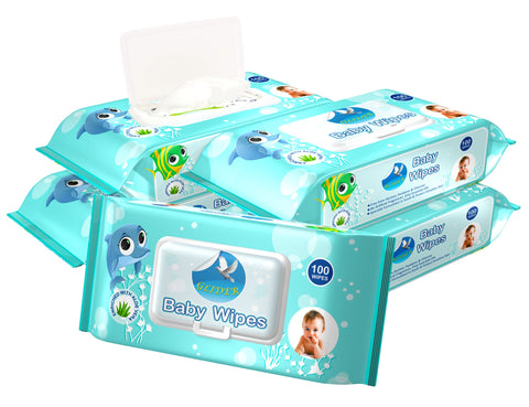 GLIDER Baby Wet Wipes with Lid/Flip-top(100 Wipes)