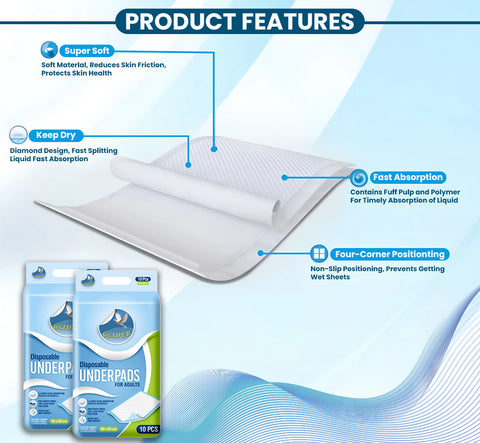 Glider Premium Underpads (Large)
