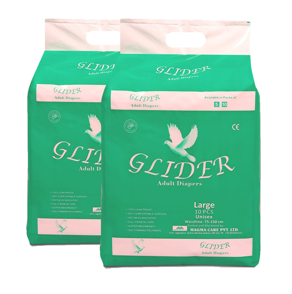 Glider  Premium Adult Diaper (Large)