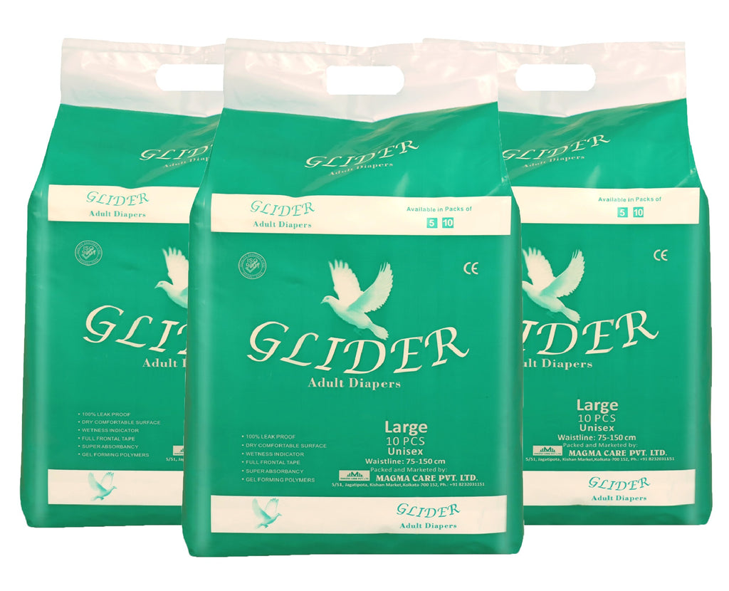 Glider  Premium Adult Diaper (Large)