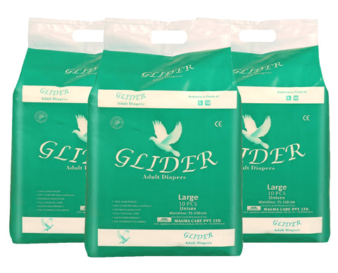 Glider  Premium Adult Diaper (Large)