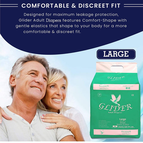 Glider  Premium Adult Diaper (Large)