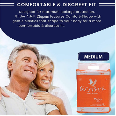 Glider Premium Adult Diaper ( Medium )