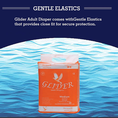Glider Premium Adult Diaper ( Medium )