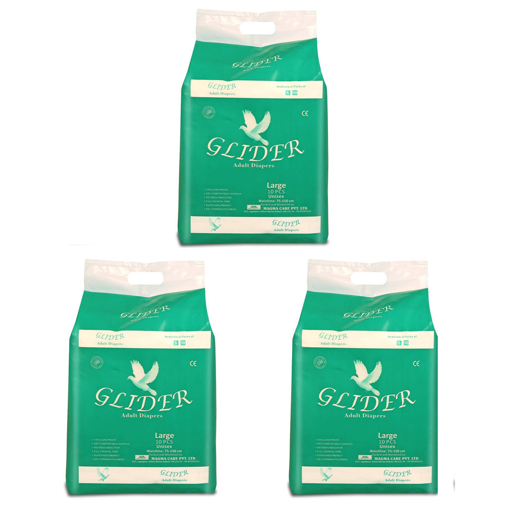 Glider  Premium Adult Diaper (Large)