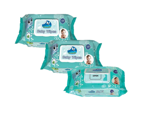 GLIDER Baby Wet Wipes with Lid/Flip-top(100 Wipes)