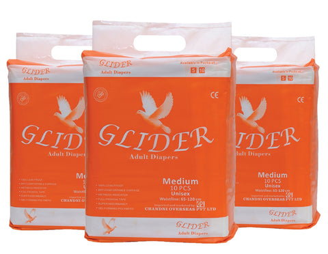 Glider Premium Adult Diaper ( Medium )