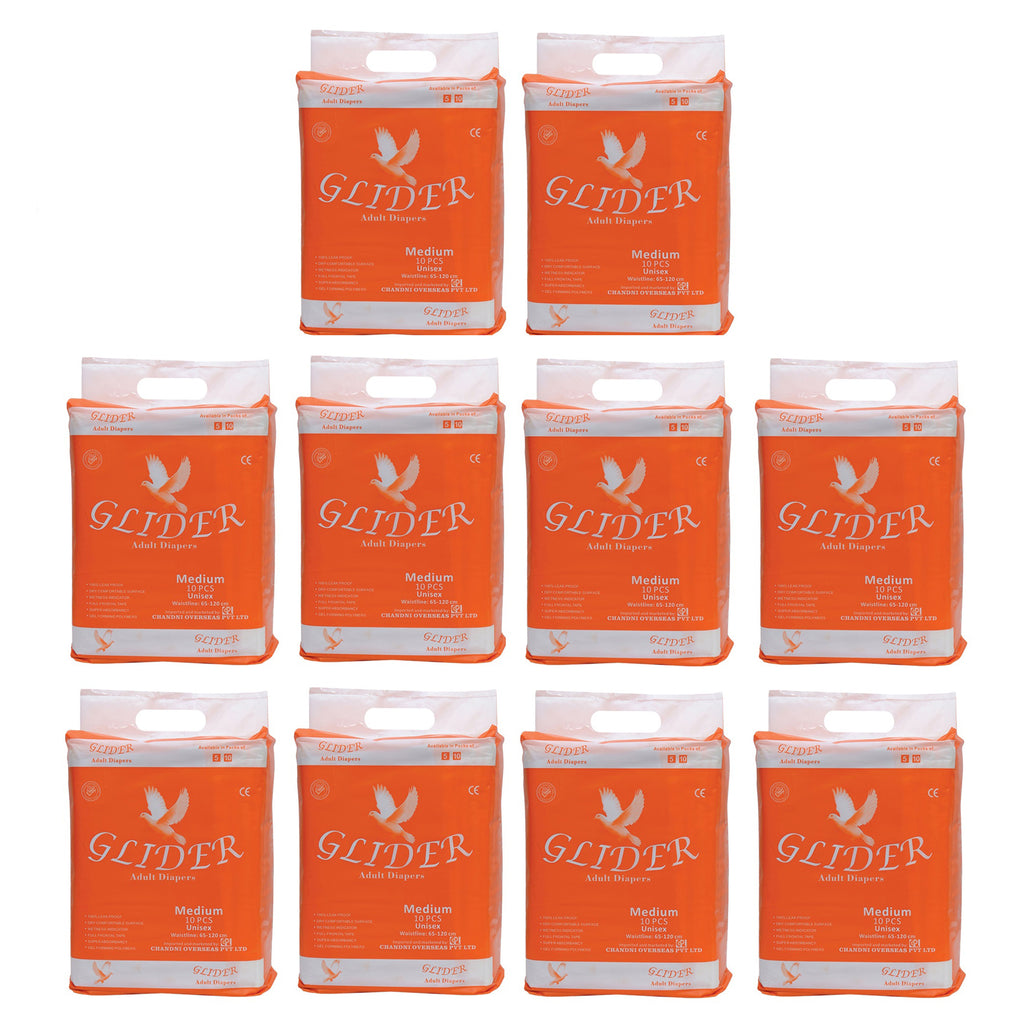 Glider Premium Adult Diaper ( Medium )